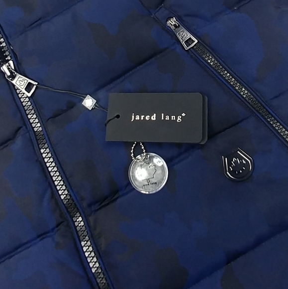JARED LANG Aspen Blue Camo Down fill Puffer Vest - Picture 7 of 8